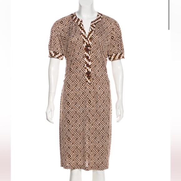 Diane Von Furstenberg Silk Cook Dress Size Small - Picture 1 of 6